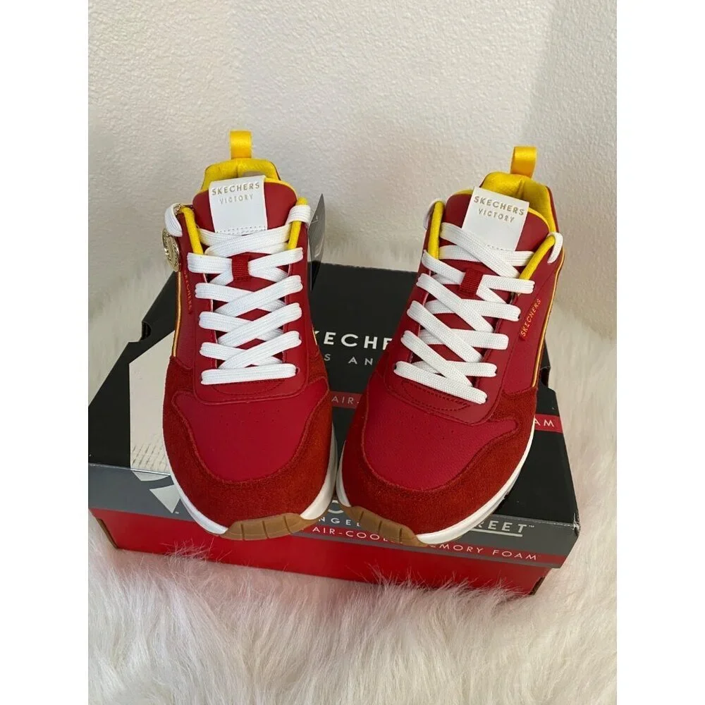 Skechers Uno Victory Pack  Red/Yellow Spain Size 9 Mens Air-Cooled Memory Foam